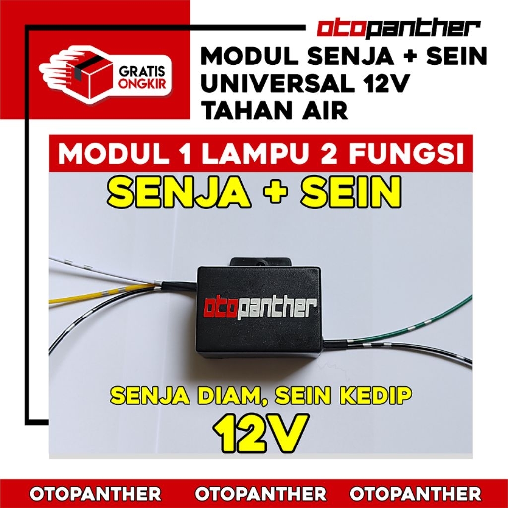Modul lampu Senja dan Sein 1 Lampu 2 Fungsi 12V Universal