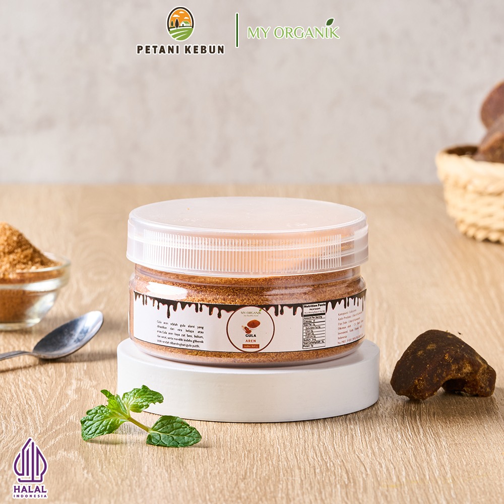 

My Organik Gula Aren Bubuk (Palm Sugar/ Gula Semut) Organik, Premium, Low GI