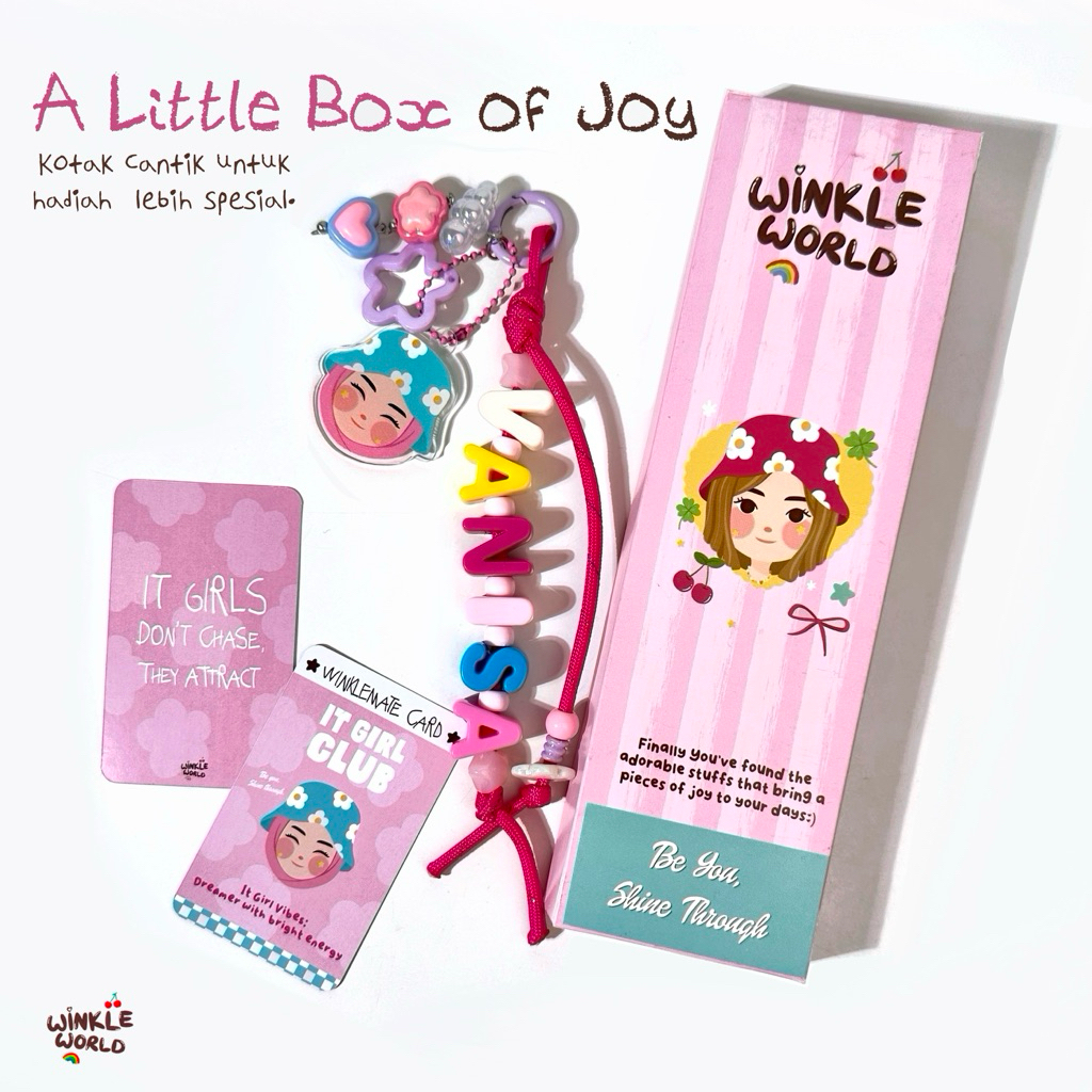 

Packaging Tambahan Untuk DIY 3D Bag Charm / Box Packaging / Dus Packaging