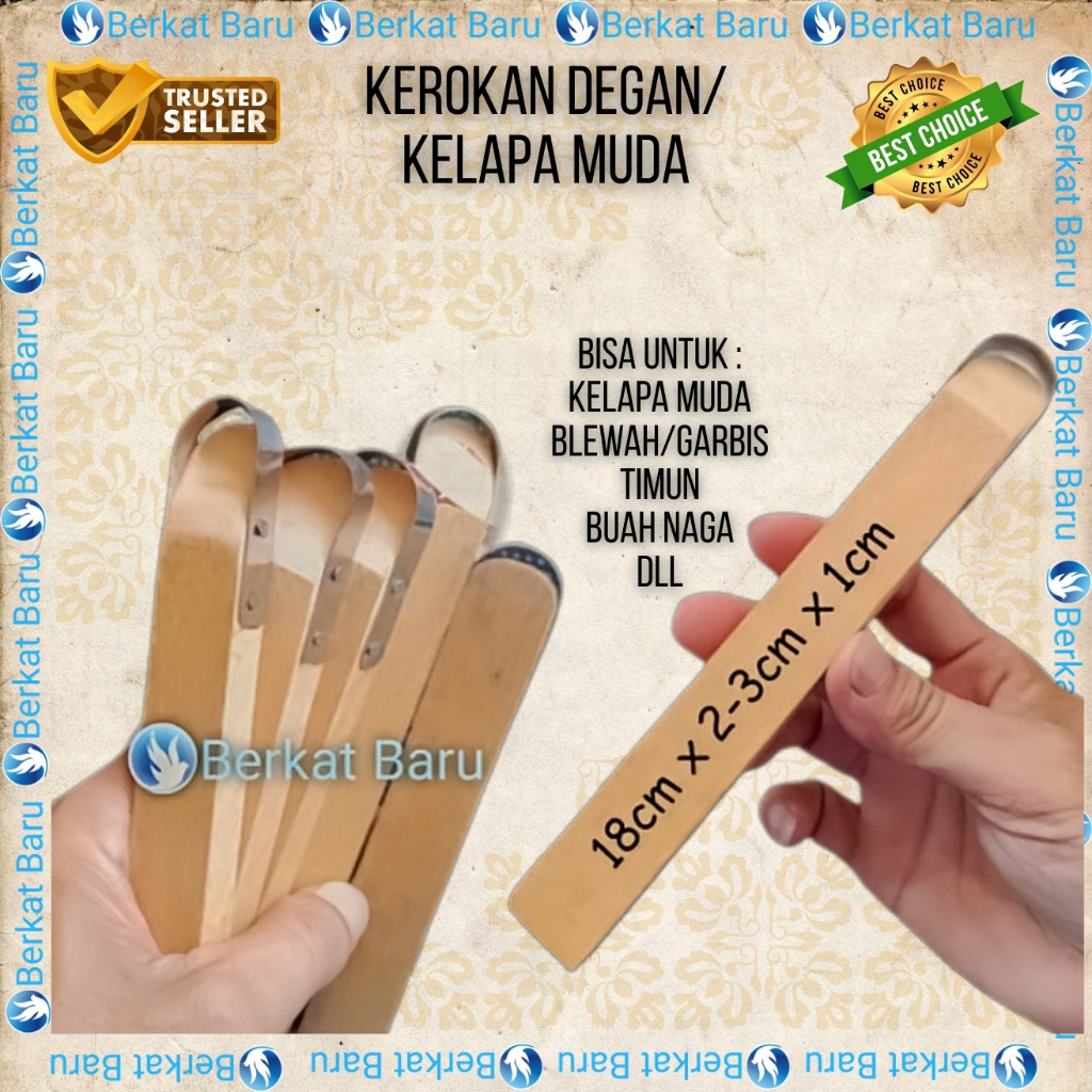 Kerokan Degan/Alat kerok kelapa muda/Kerokan kelapa muda