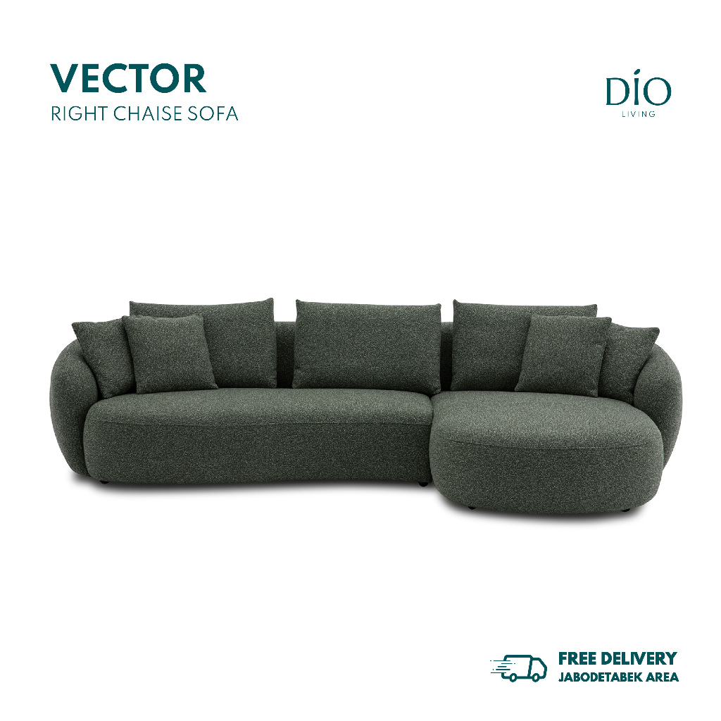 Dio Living - Continental - Vector Right Chaise Sofa