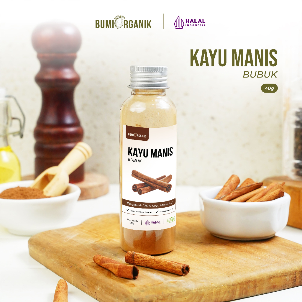 

KAYU MANIS BUBUK TANPA CAMPURAN ASLI 100% ORIGINAL 40G CINNAMON POWDER KAYU MANIS BUBUK BAHAN POKOK POWDER BUMBU REMPAH ORGANIK KUALITAS PREMIUM BUMBU DAPUR BUBUK LENGKAP SUPER NUTRIFARM BRAGG DARI BUMI GEMELI LEMOVITA OFFICIAL BEORGANIK