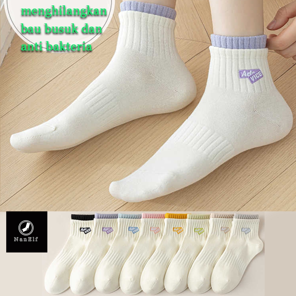 Kaus Kaki Korea / Kaus Kaki Wanita Pendek Gaya Korea Trendy / Socks Import - Diskon