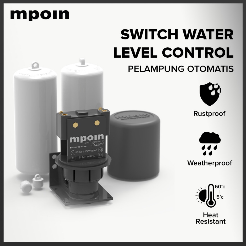 MPOIN SWITCH WATER LEVEL CONTROL - PELAMPUNG OTOMATIS TANDON AIR