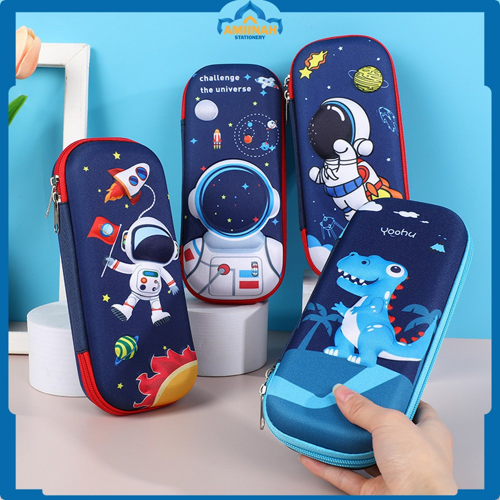 

Tempat Penyimpanan Alat Tulis Anti Air Kotak Pensil 3D Karakter Timbul Tempat Pensil Anak Sekolah TK Amiinah Stationery A39