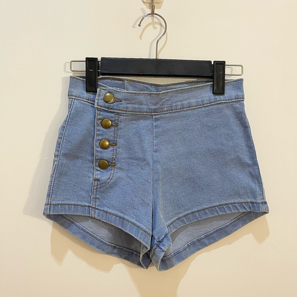 Celana Pendek Wanita Short Hot Pants HW Highwaist Basic Denim Jeans GBJ