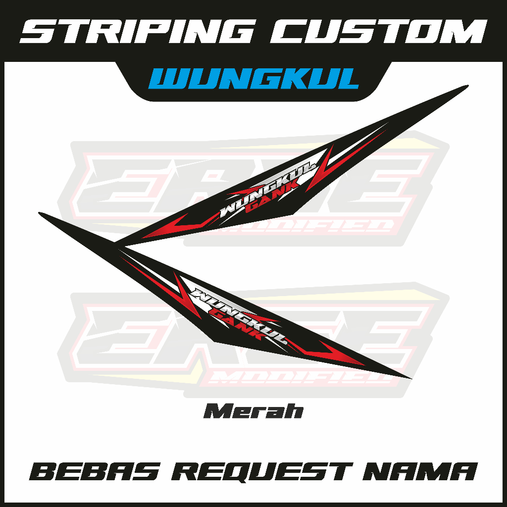 Striping fu wungkul fu fl wungkul gank bebas request nama dan warna