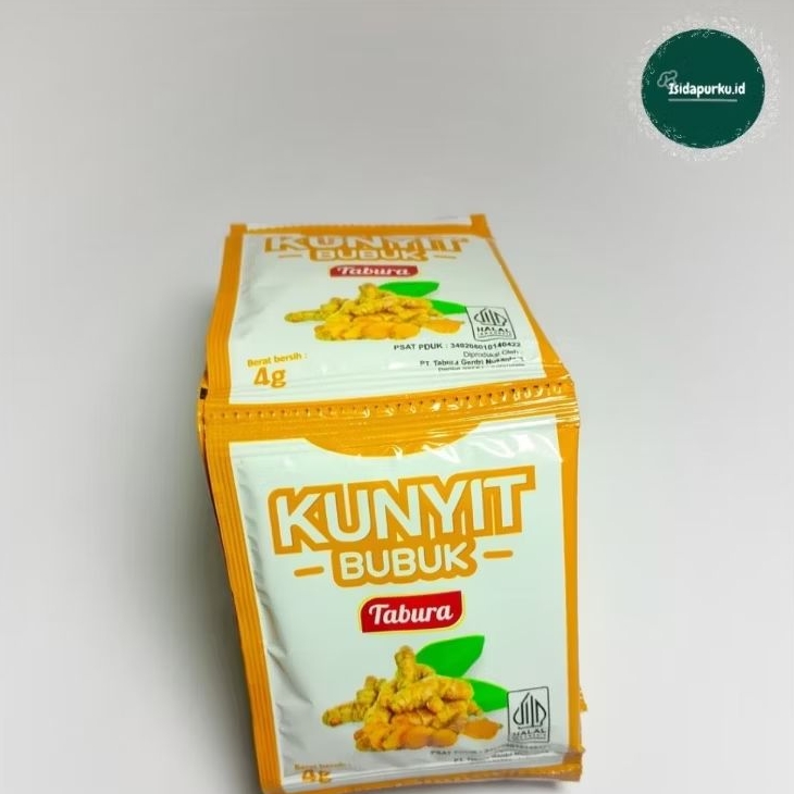 

Tabura Kunyit Bubuk & Pala Bubuk 4 Gram isi 12