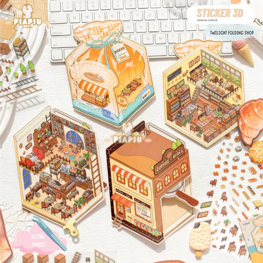 

STICKER 3D Premium DIY Twilight Decoration STICKER susun Creative Mainan Anak Unik COD Viral Korea