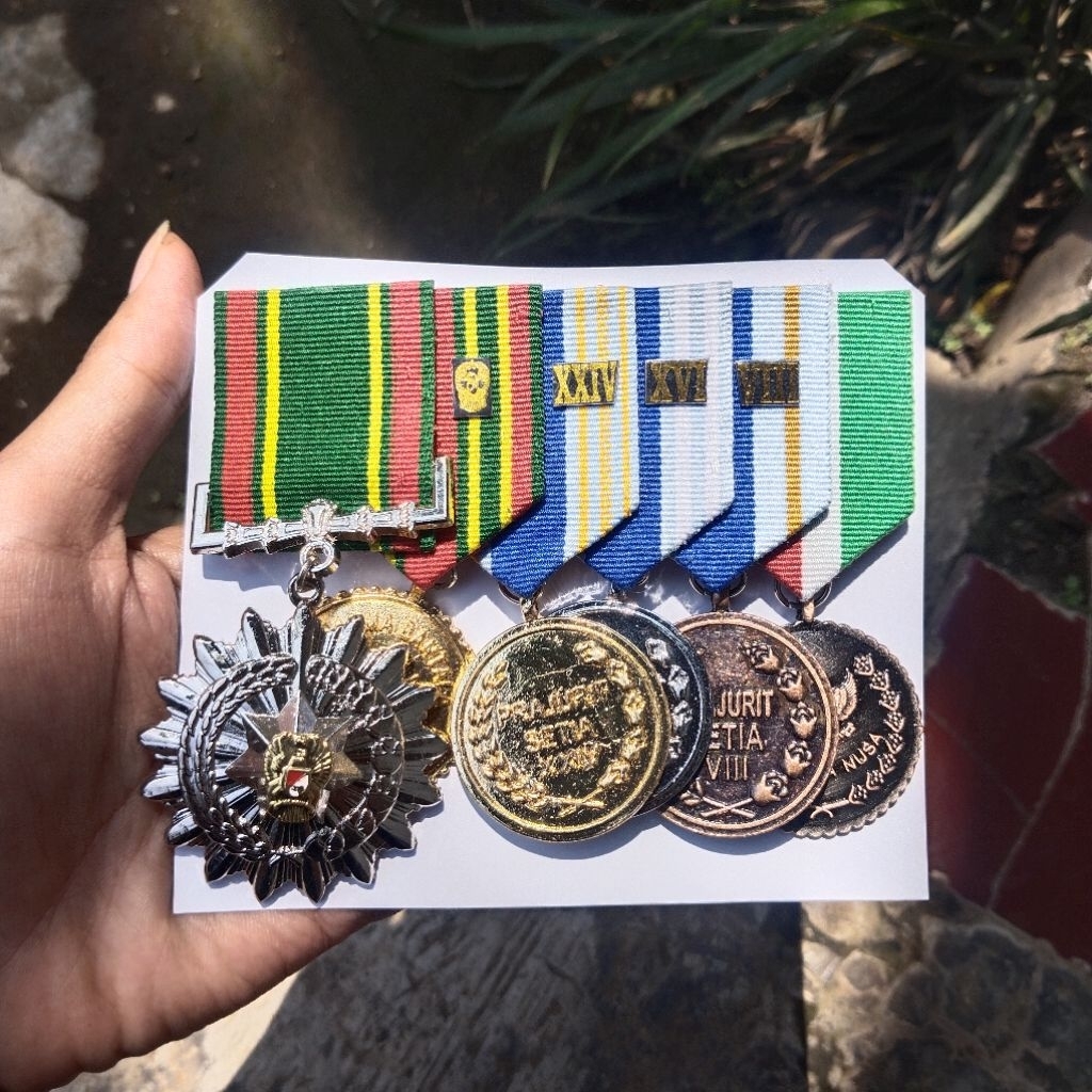SATYA LENCANA PDU MEDALI TNI KESETIAAN VIII, XVI, XXIV TAHUN, NARARYA, DHARMA BANTALA, DHARMA NUSA