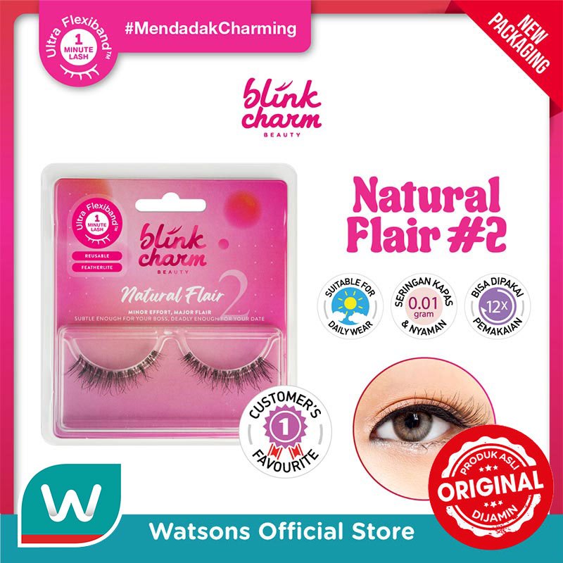 Blink Charm Natural Flair#2 - 1 Pair Pink