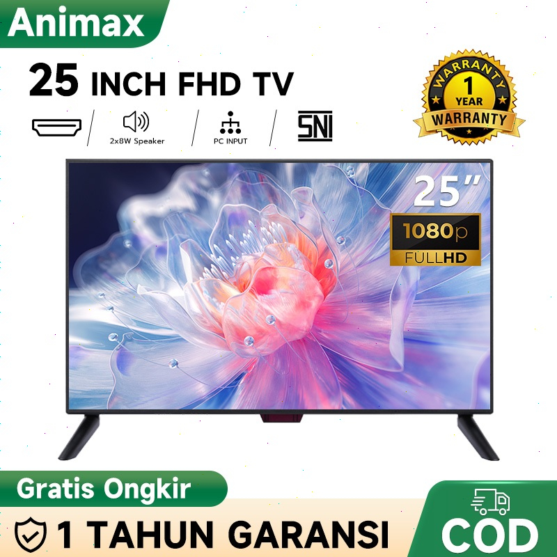 Animax Sakura 24 inch Digital TV LED HD Ready Digital TV 24 inch 25 inch Televisi LED Garansi 1 Tahu