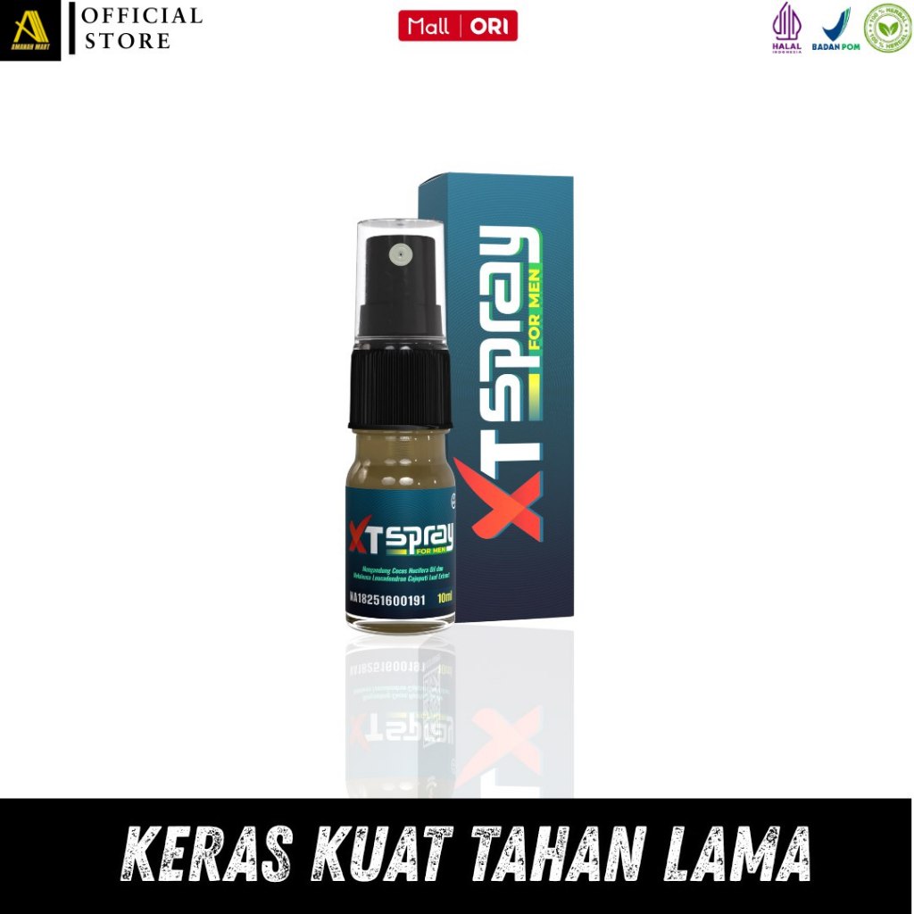 XT Spray Obat Kuat & Tahan Lama mengaasi Ejakulasi dini ASLI 100% herbal oles ASLI 100%  AMAN BPOM H