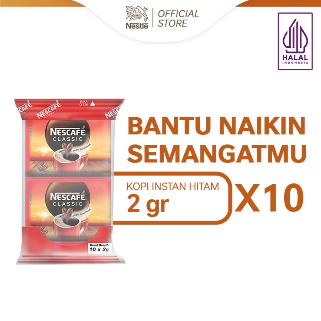 

nescafe kopi instant classic 10x2g