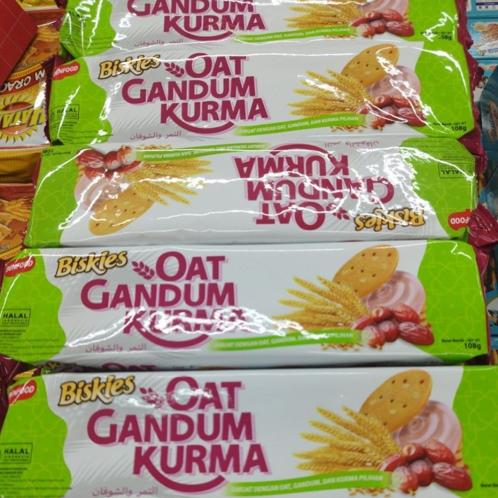 

Biskuit Biskies Oat Gandum Kurma 108Gram