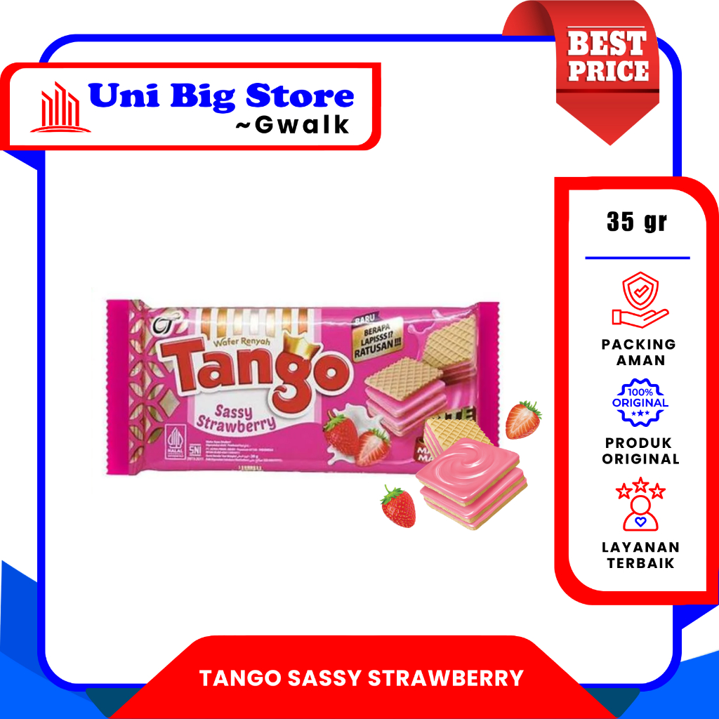 

TANGO WAFER SASSY STRAWBERRY BISKUIT - 35 gr