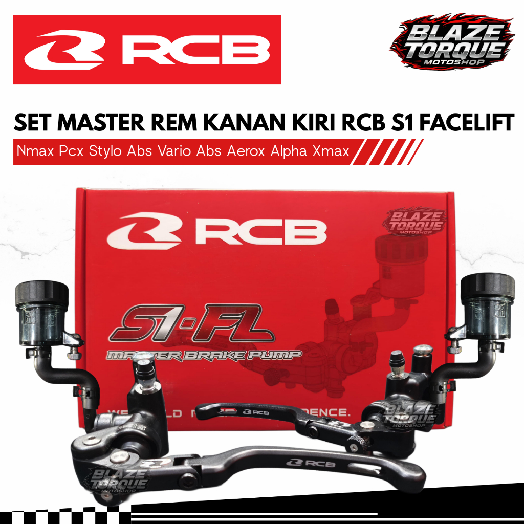 Master Rem Kiri Kanan RCB 17mm 15mm 14mm S1 Facelift Vario 160 ABS Nmax Pcx Adv Xmax Original RCB FL