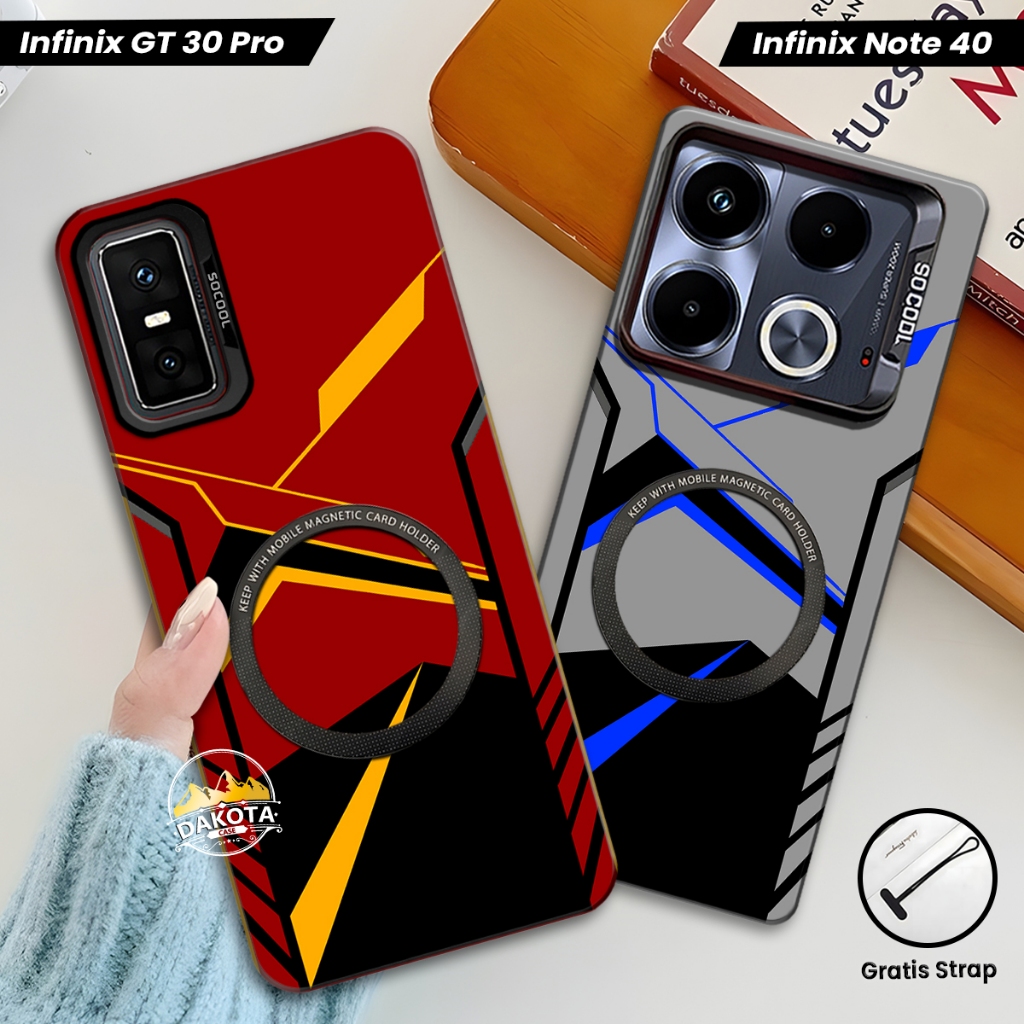 Casing Magnetic Infinix GT 30 PRO / GT 20 PRO / GT 10 PRO IMD Hologram Gambar Futuristc| Casing Supp