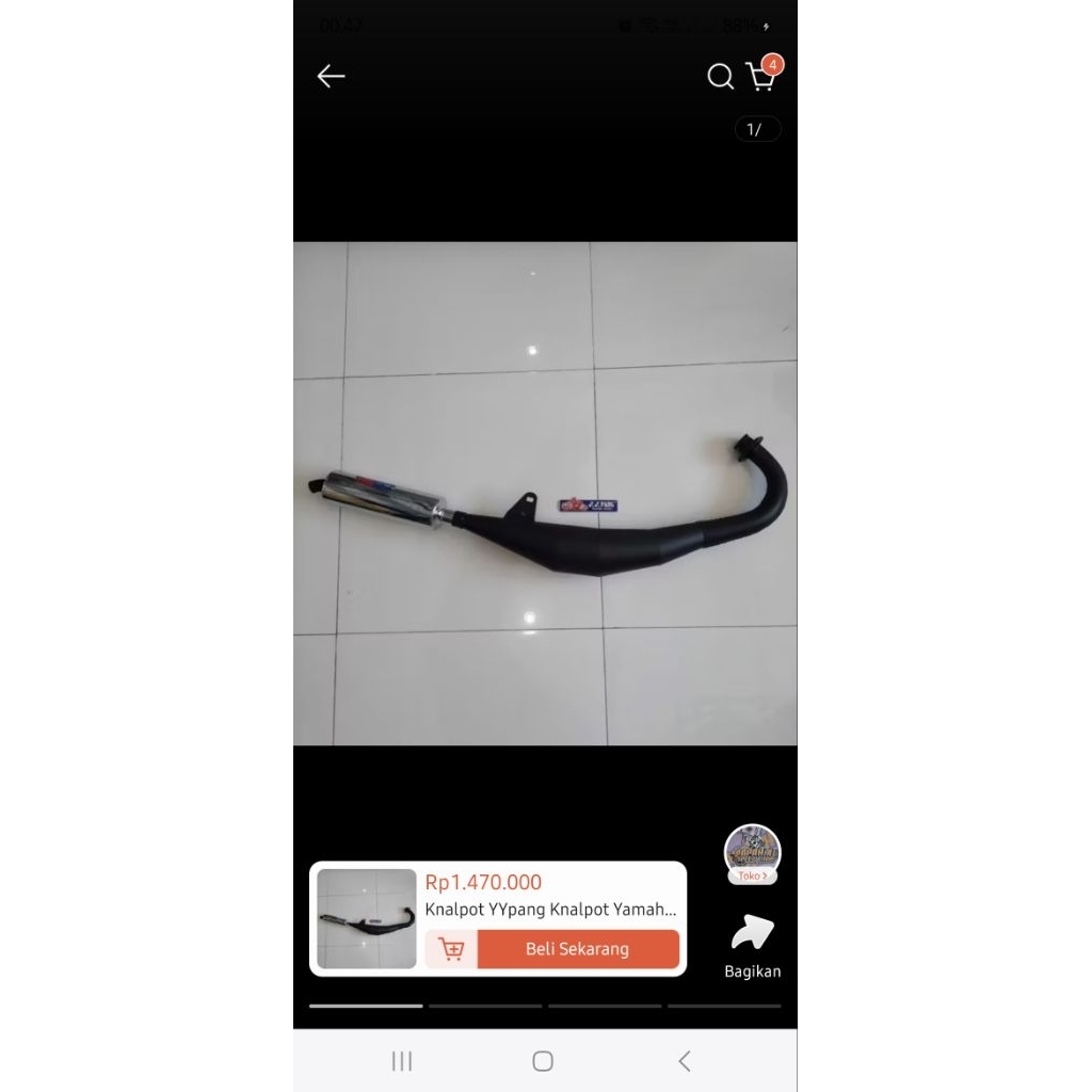 knalpot 125 z merk yypang