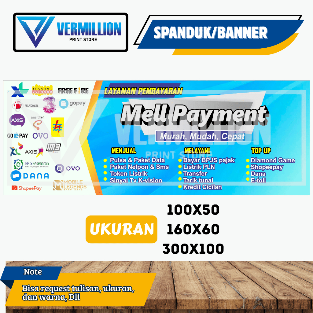Spanduk banner konter pulsa free desain 02