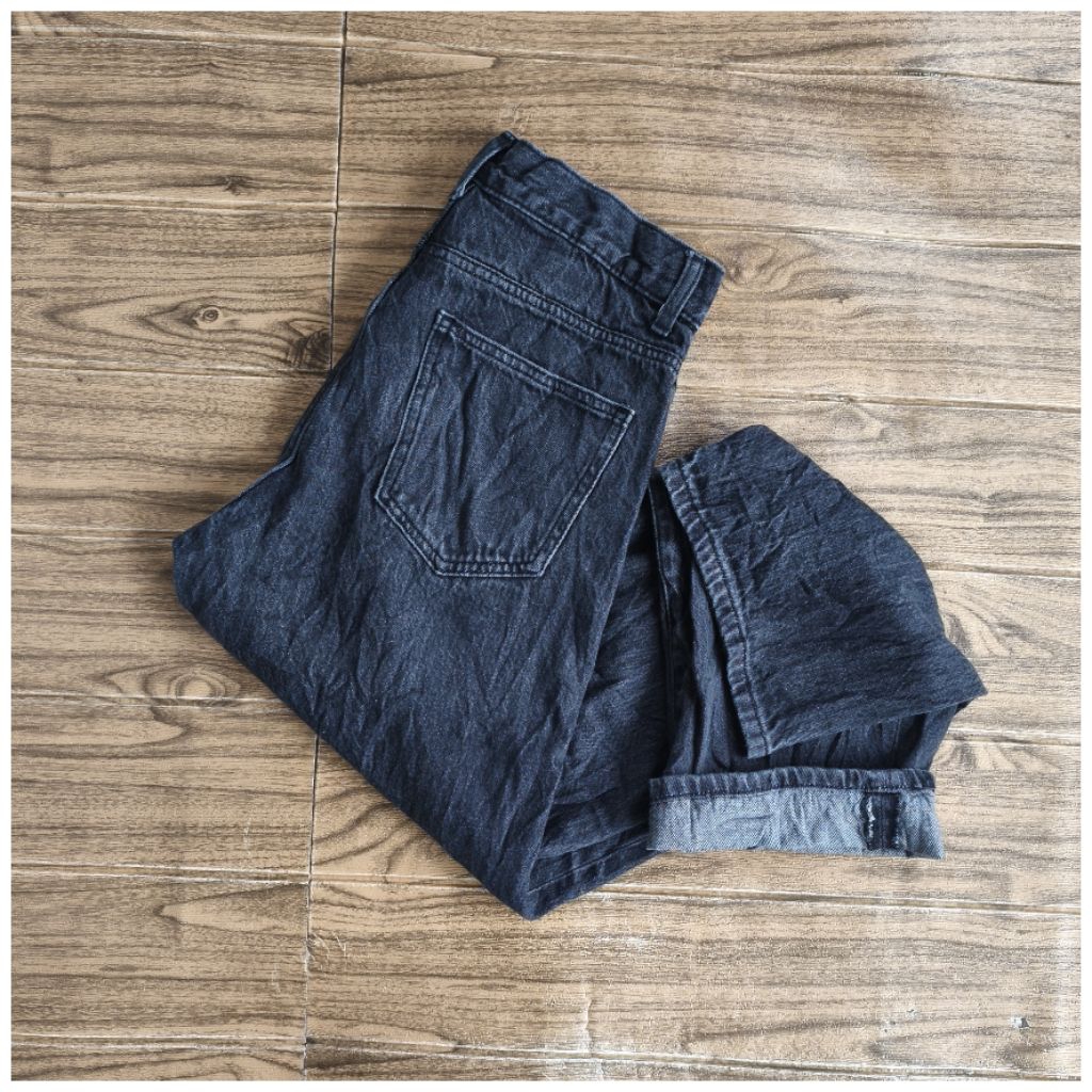 LONGPANT JEANS WARNA ABU 8 SECONDS HW REGULER SIZE-30 YRHIM23