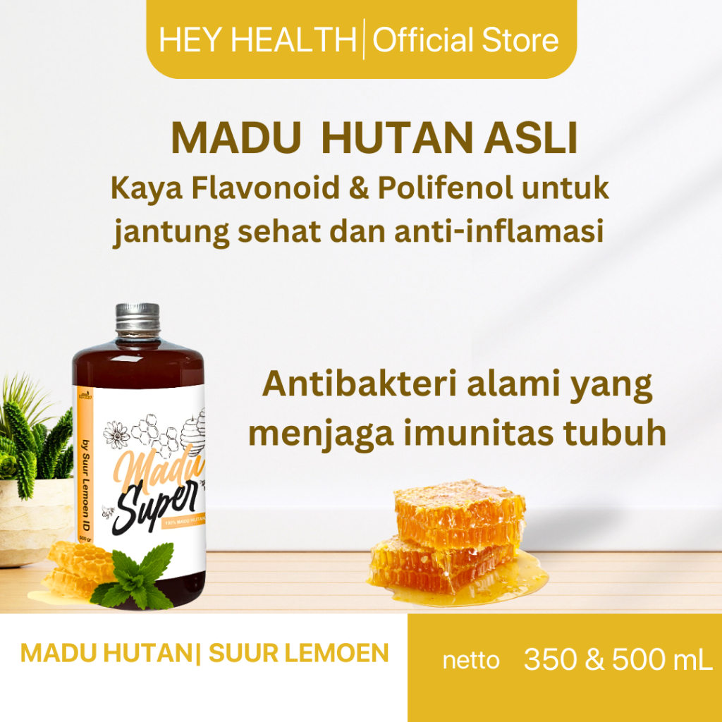 

HEY HEALTH Suur Lemoen - Madu Hutan 350gr Asli Original 100% Alami Tanpa Campuran