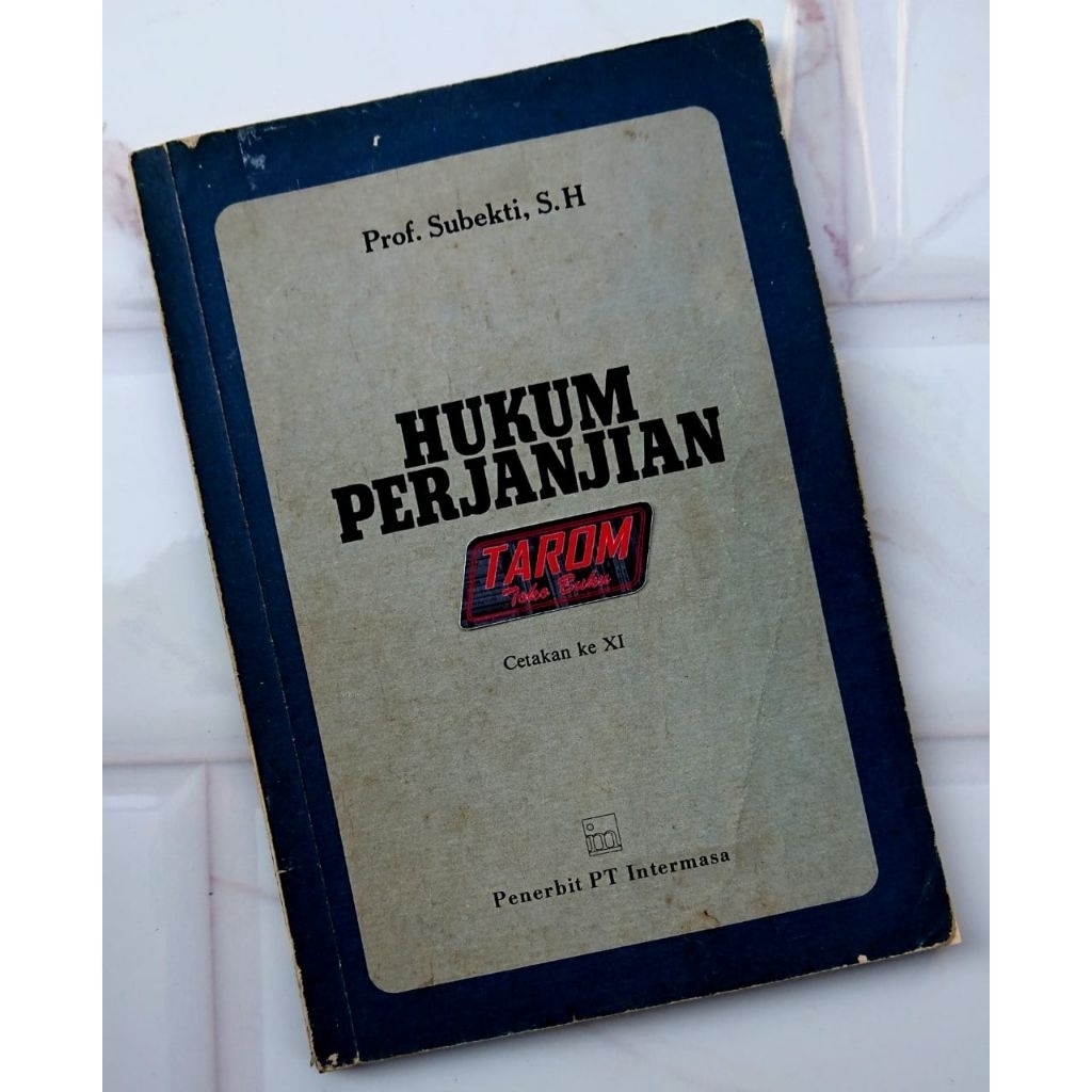 HUKUM PERJANJIAN (Perdjandjian) : Prof. Subekti