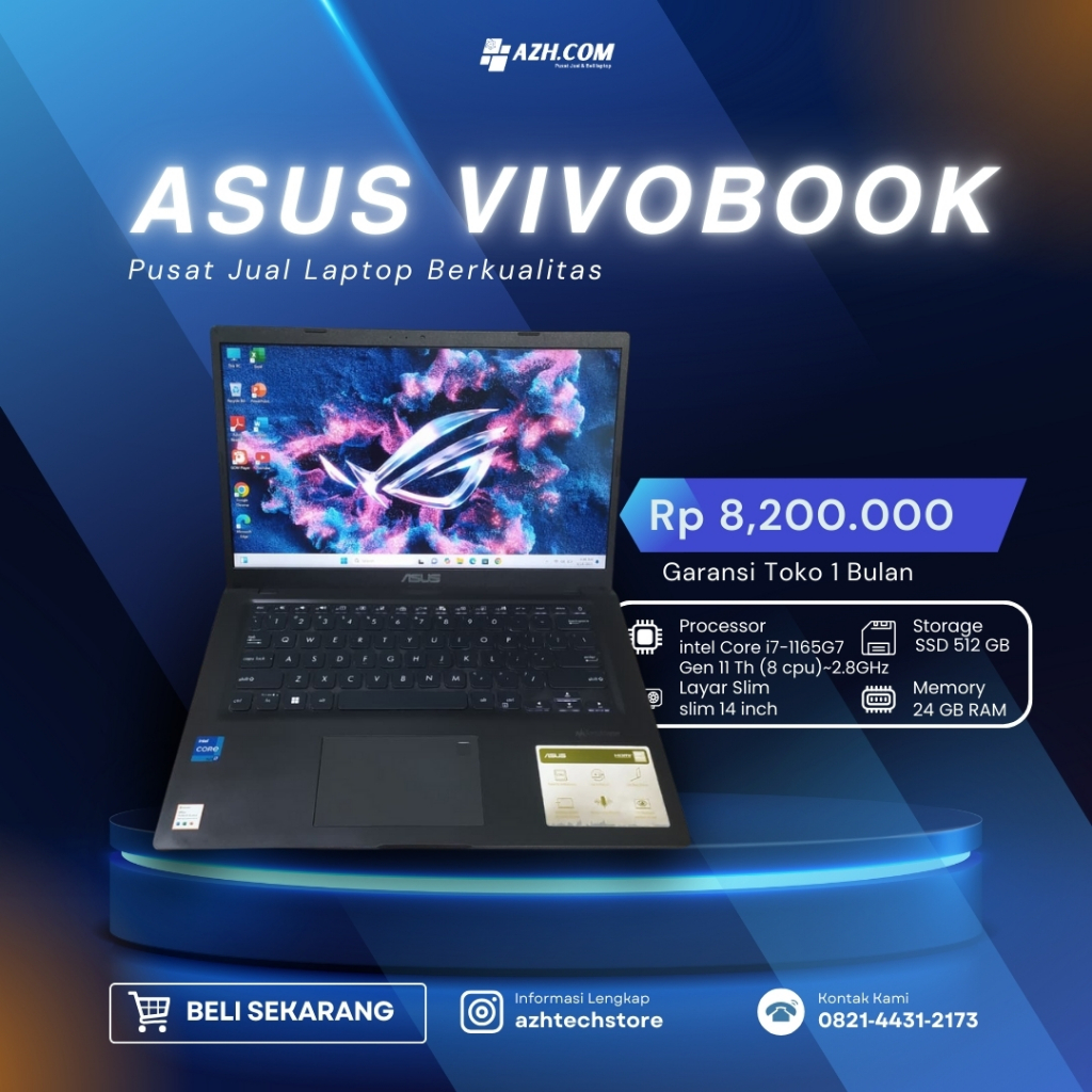 Asus Vivobook X415EA – Performa Super Kencang