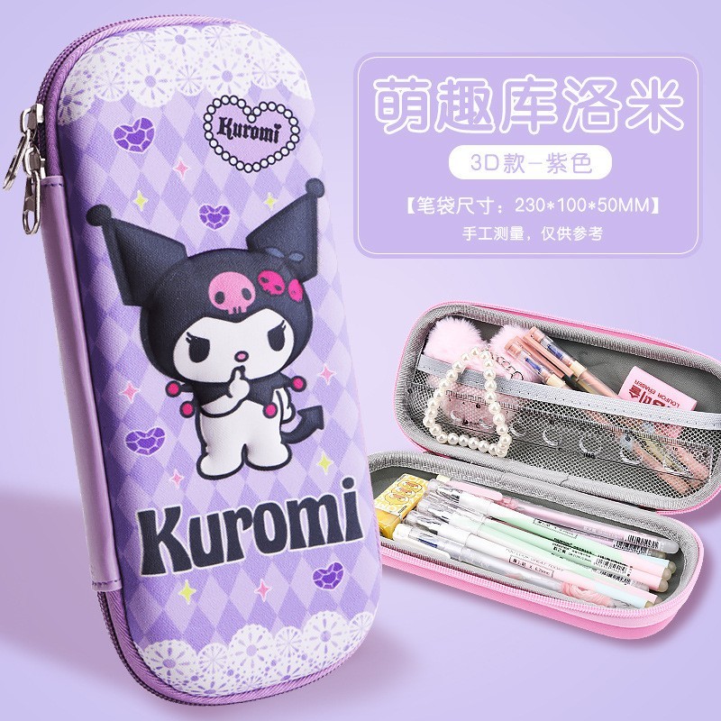

Kiddypicks - Tempat Pensil Timbul 3D Karakter Sanrio ( Kuromi / Cinnamoroll / Melody )