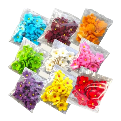 Gumpaste Bunga mini isi 20pcs | Bisa dimakan - Bahan Dekorasi Kue