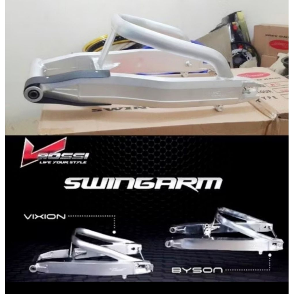 SWING ARM VROSSI || VIXION, CBR150, GSX150, R15 || ALUMINIUM || SECOND