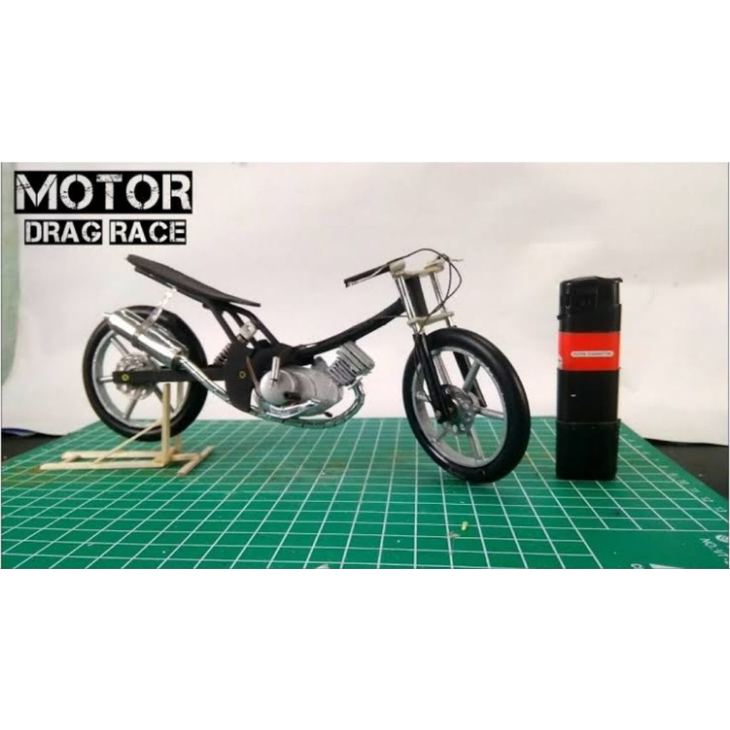 miniatur motor drag Yamaha Jupiter MX king scala1:16