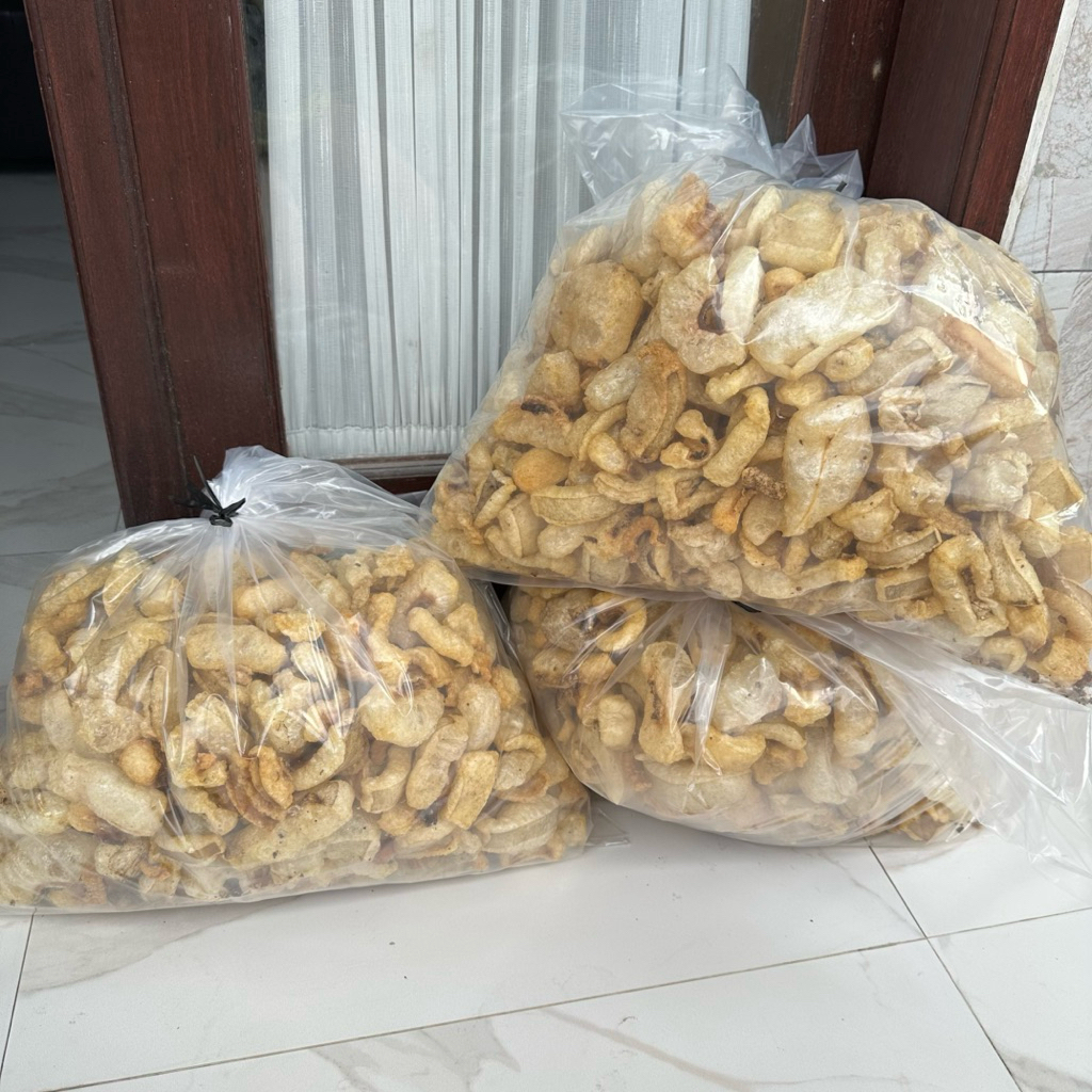 

Kerupuk Babi Kulit Kembang/Rambak Babi Cocok untuk usaha