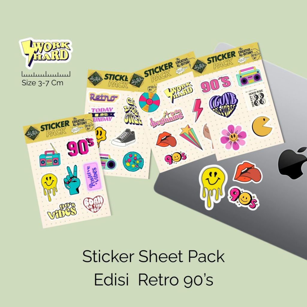 

Sticker Pack Aesthetic Retro 90's | Stiker Laptop Tumblr HP Vintage Vol 1