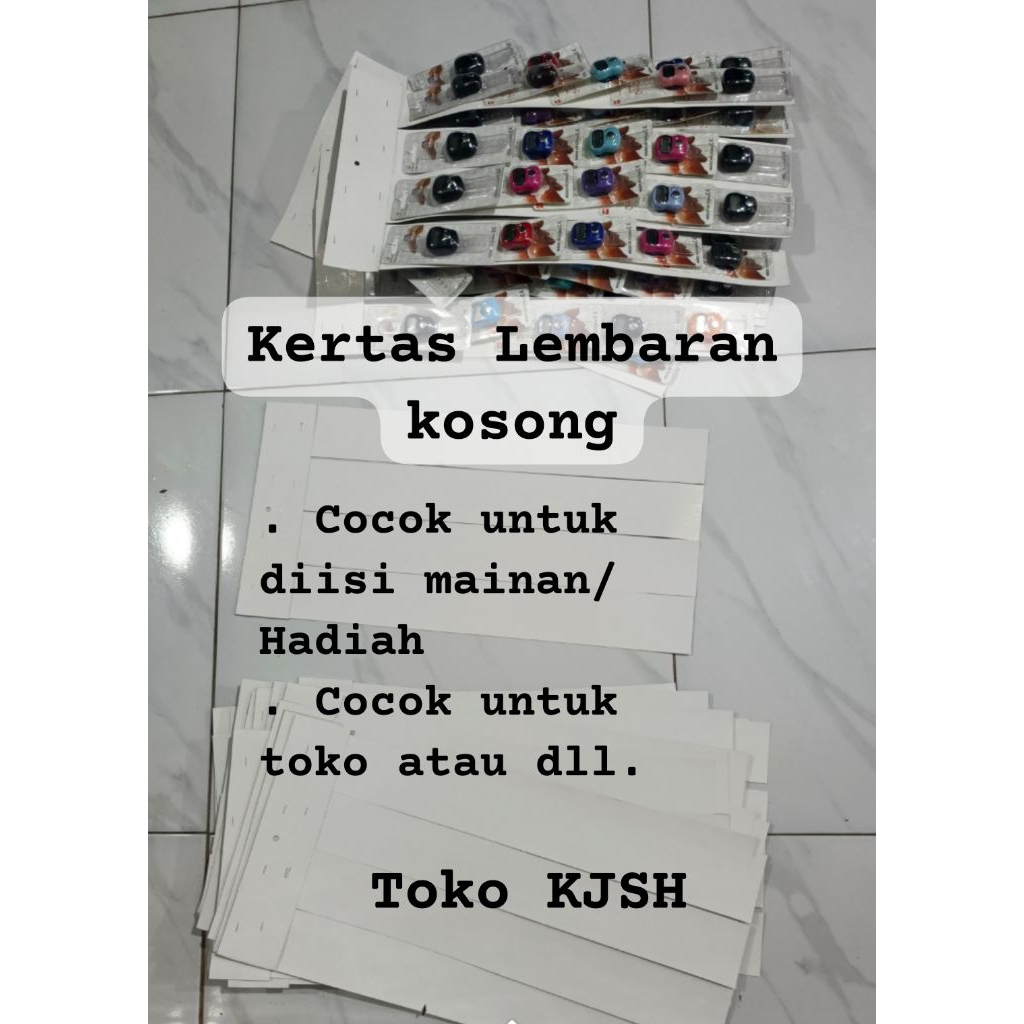 

PAPAN RENCENGAN 1000-2000/KERTAS LEMBARAN KOSONG untuk diisi mainan dll