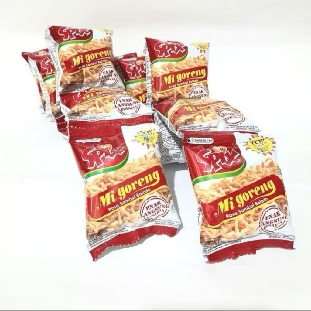 

SPIX Snack mie goreng jadul jajanan asin gurih mie kering 1 renceng