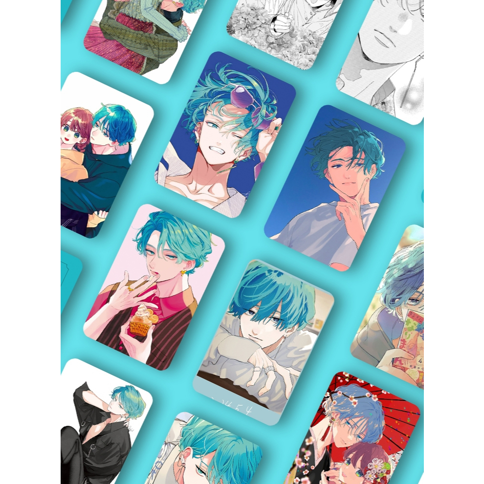 (22 pcs) Koleksi Lomocard / Photocard UGOU KANATO black and white & colored mix, Anime Manga Drama K