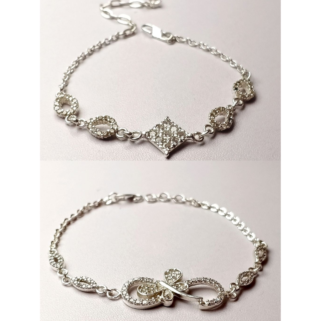 Gelang Perak Rantai Susun Terbaru/Gelang Wanita/Gelang Rantai/Gelang Perak Asli/Perak 925/Lapis Emas