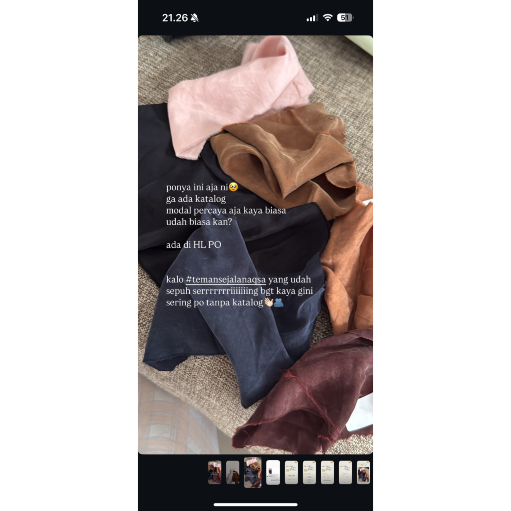 nu thuba aqsamodestwear warna wood preloved