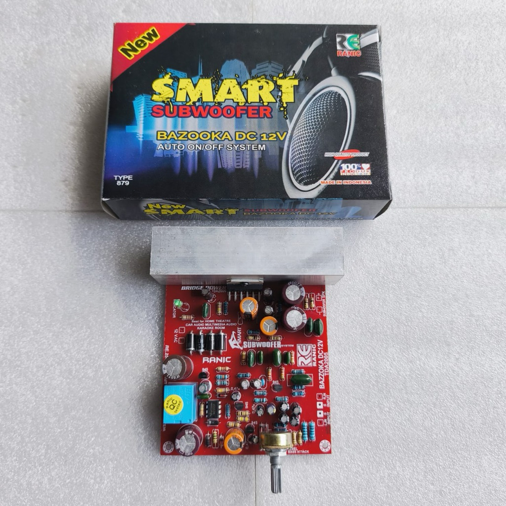 KIT Bazooka Smart System Subwoofer Power Auto ON OFF 12V Amplifier