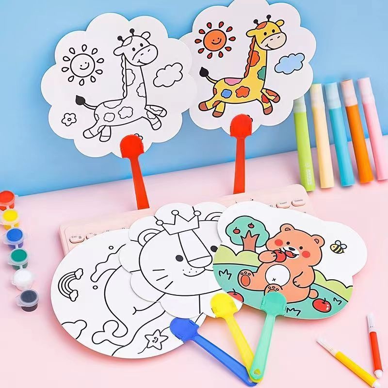 

DIY Kipas Lukis - Template Paint for Kids Gift Box
