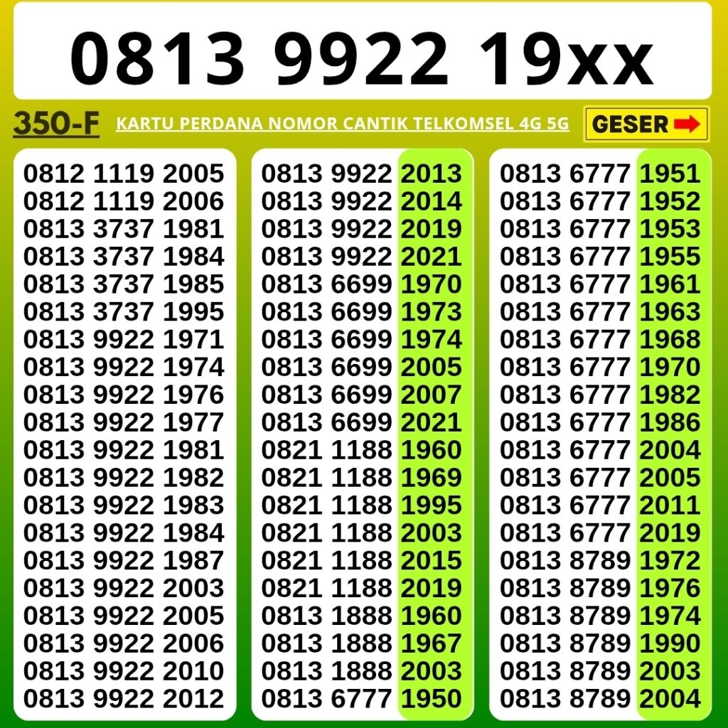 NOMOR CANTIK SIMPATI TELKOMSEL 4G 5G KARTU PERDANA SIMPATI CANTIK KARTU PERDANA SIMPATI NOCAN SIMPAT