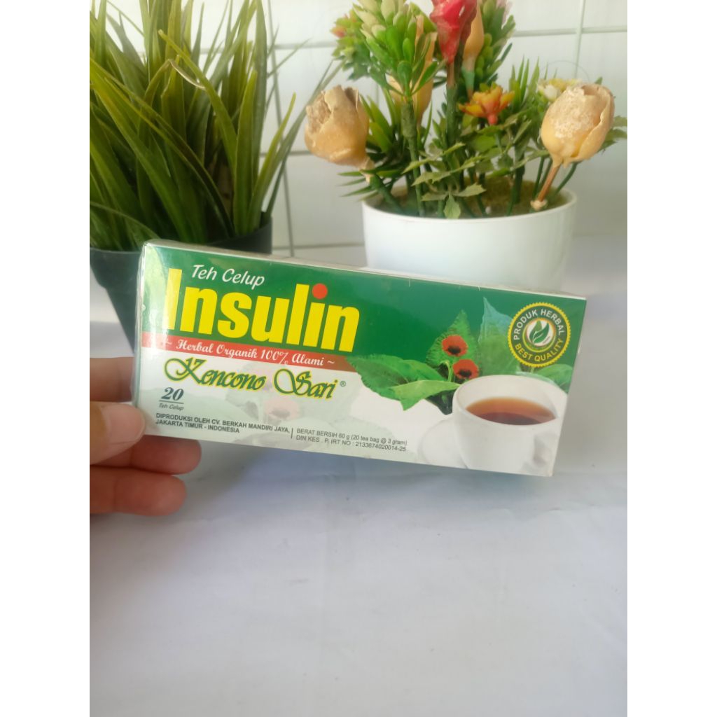 

Teh Celup Jati Cina_Insulin_Daun Kelor_Daun Sirsak Kencono Sari Isi 20 Sacret