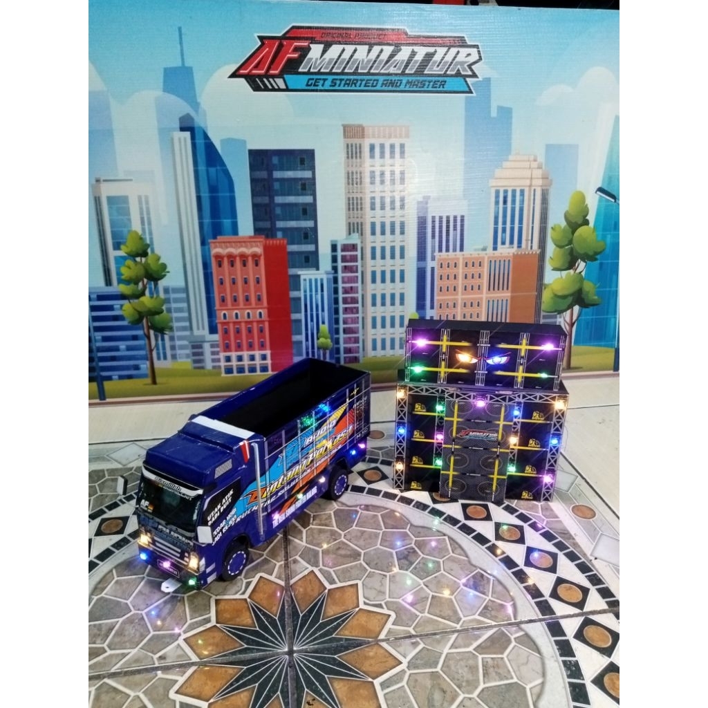 Kaloona.Shop Miniatur Truk Sound Horeg / Miniatur Truk Sound System / Miniatur Truk Sound Karnaval /