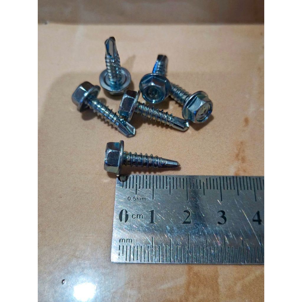 Baut Baja Ringan 10×19 Sekrup Roofing Ruping kunci 8