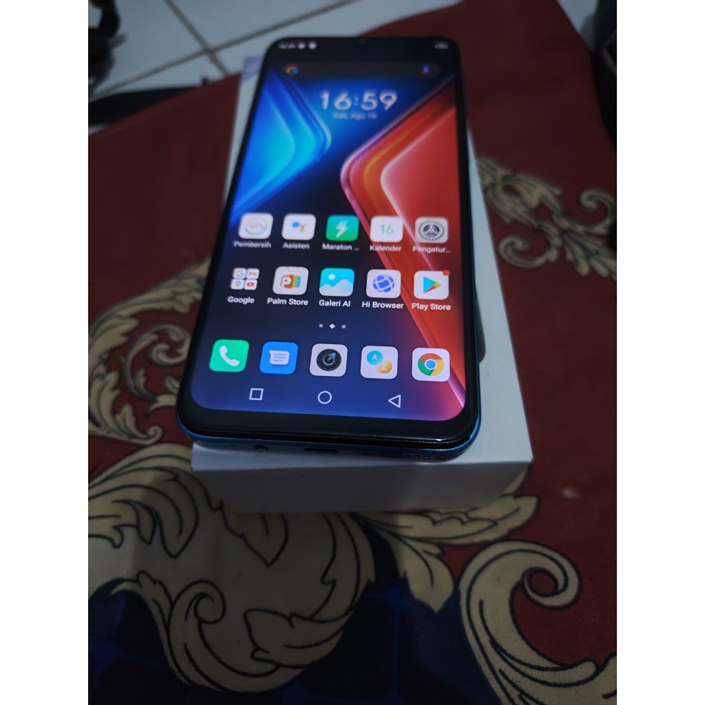 infinix hot 11 64gb blue hape casan