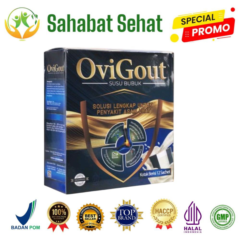 

OVIGOUT Susu Untuk Asam Urat dan Nyeri Sendi | Ovigout 1 Box isi 12