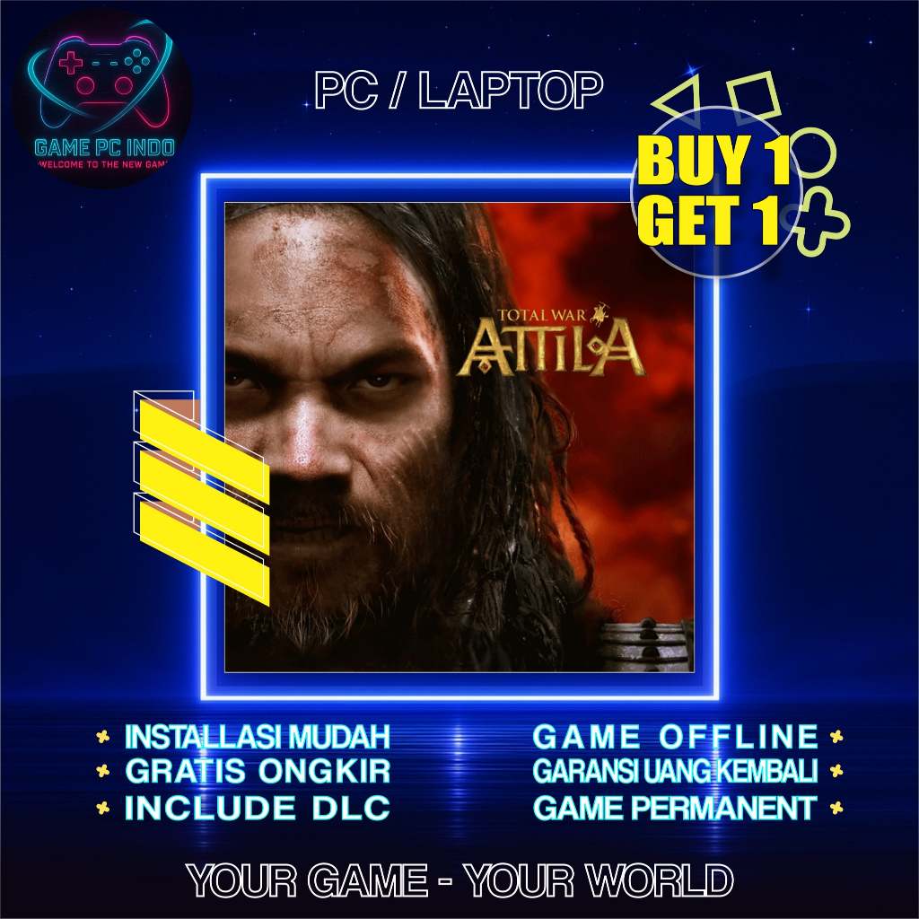 Total War ATTILA PC Laptop Terbaru / Game strategy Total War Atila