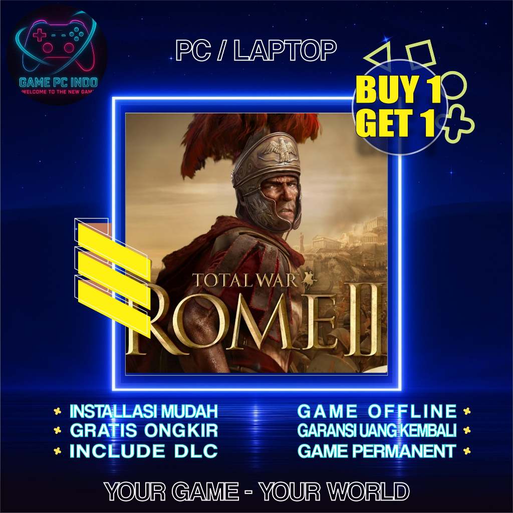 Total War ROME II Emperor Edition PC Laptop / Game Strategy PC Terbaik