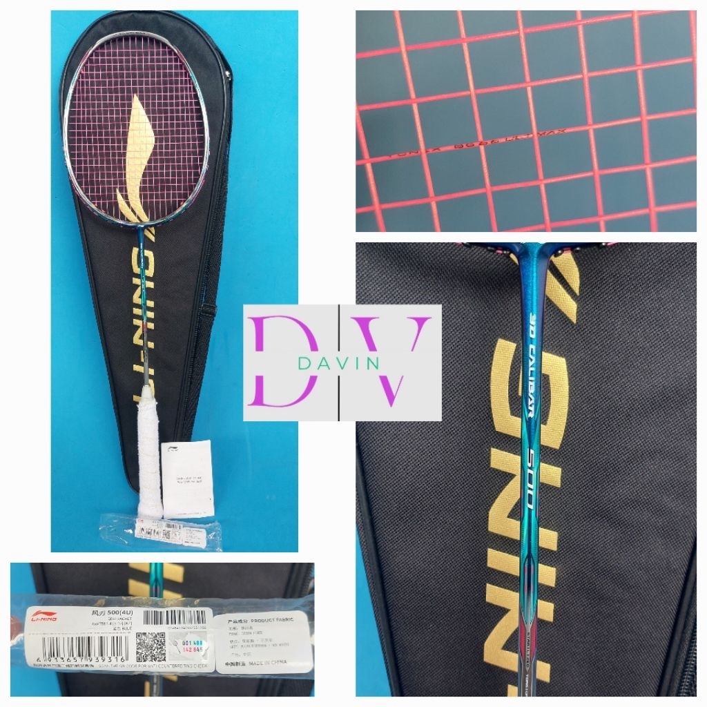 RAKET BADMINTON LINING 3D CALIBAR 500